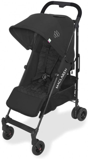 Maclaren Quest arc Silla de paseo - ligero, manillar unido, para recién nacidos hasta los 25kg, Asiento multiposición, suspensión en las 4 ruedas, Negro