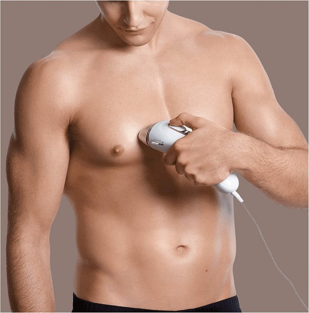Braun Silk Expert Pro 5 PL5137 Depiladora Luz Pulsada IPL, Última Generación, Depilación Permanente, Cabezal Precisión, Cara Y Cuerpo, Blanco/Dorado