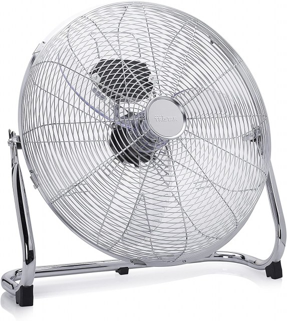 Tristar VE-5935 - Ventilador de suelo con circulador de aire, Metálico, Plata, 45 cm